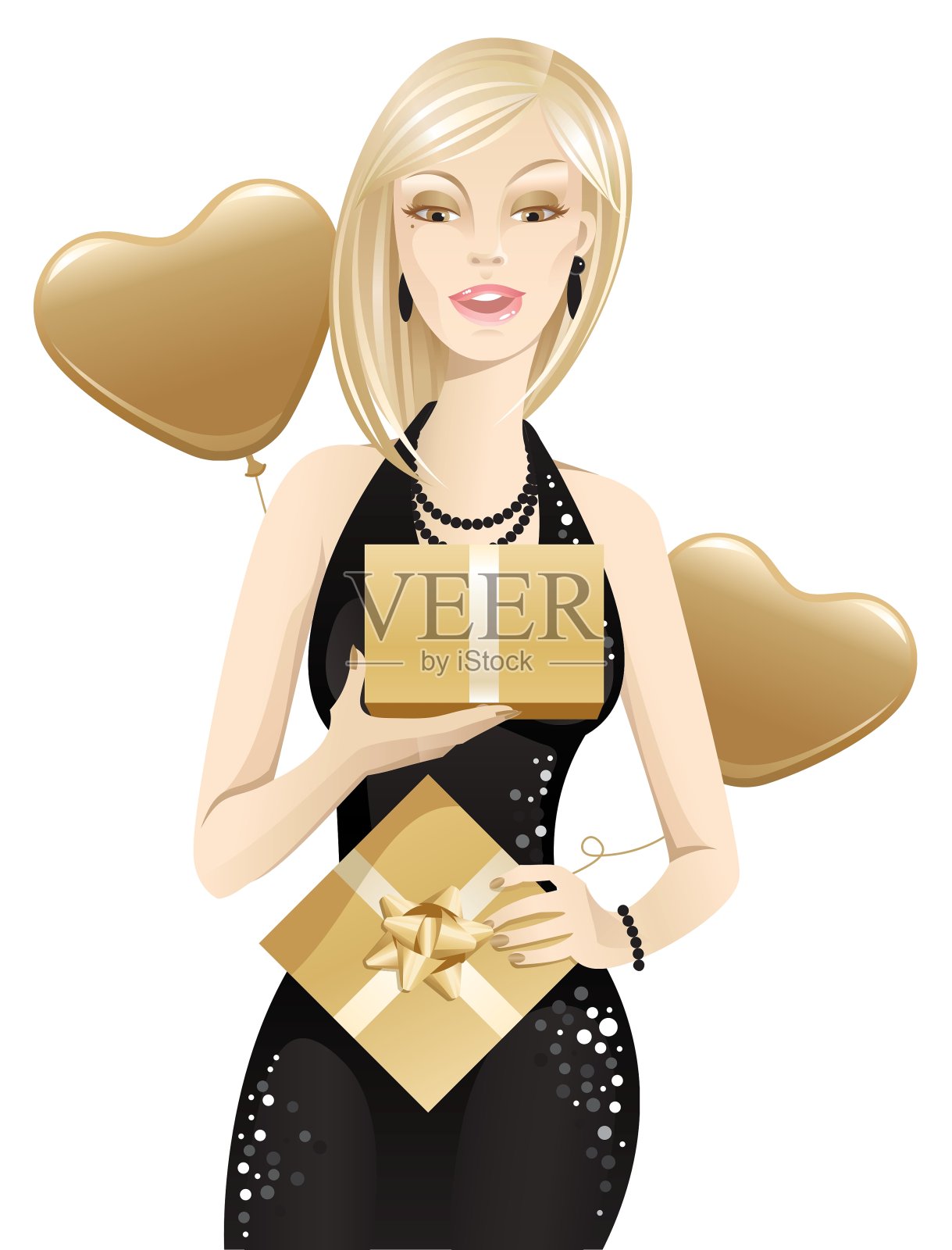 礼物送给女孩设计元素图片