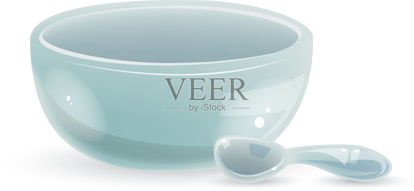 陶瓷勺碗设计元素图片