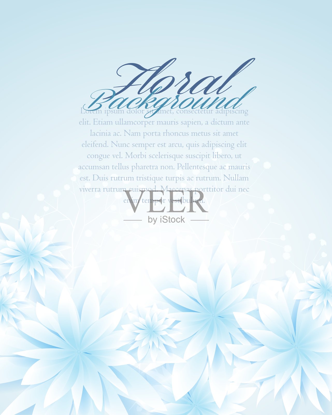 花的背景插画图片素材