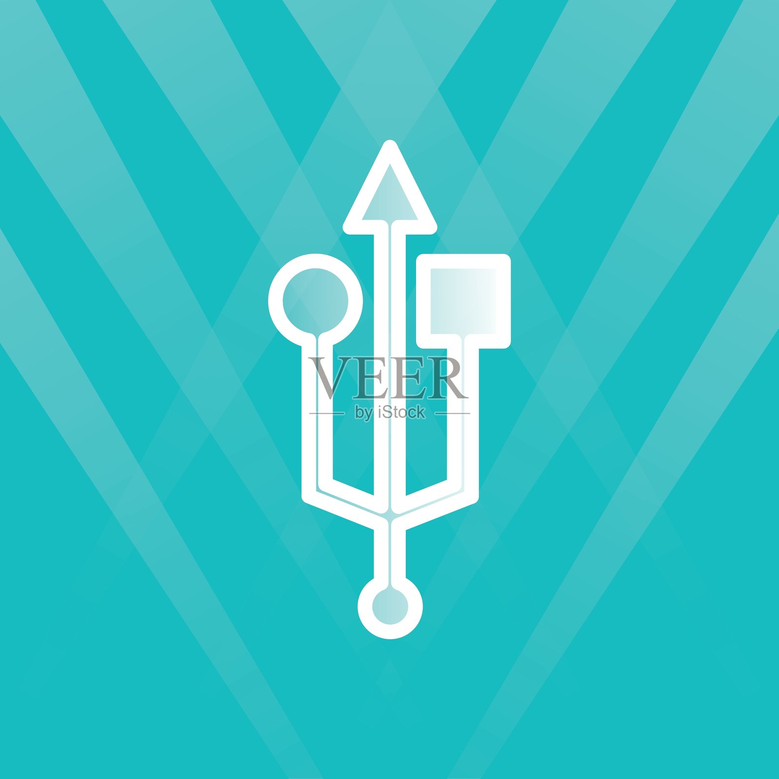 usb标志设计插画图片素材