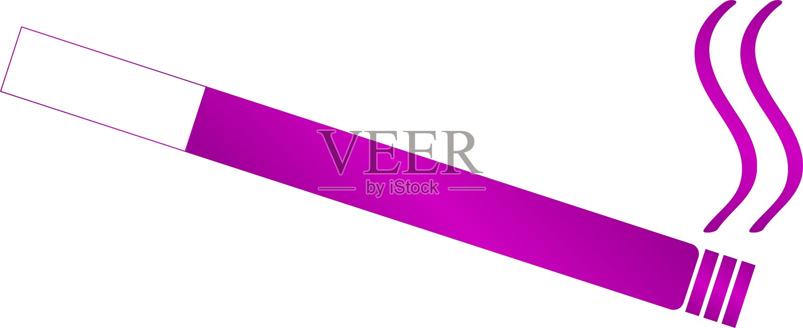 香烟图标平面设计风格设计元素图片