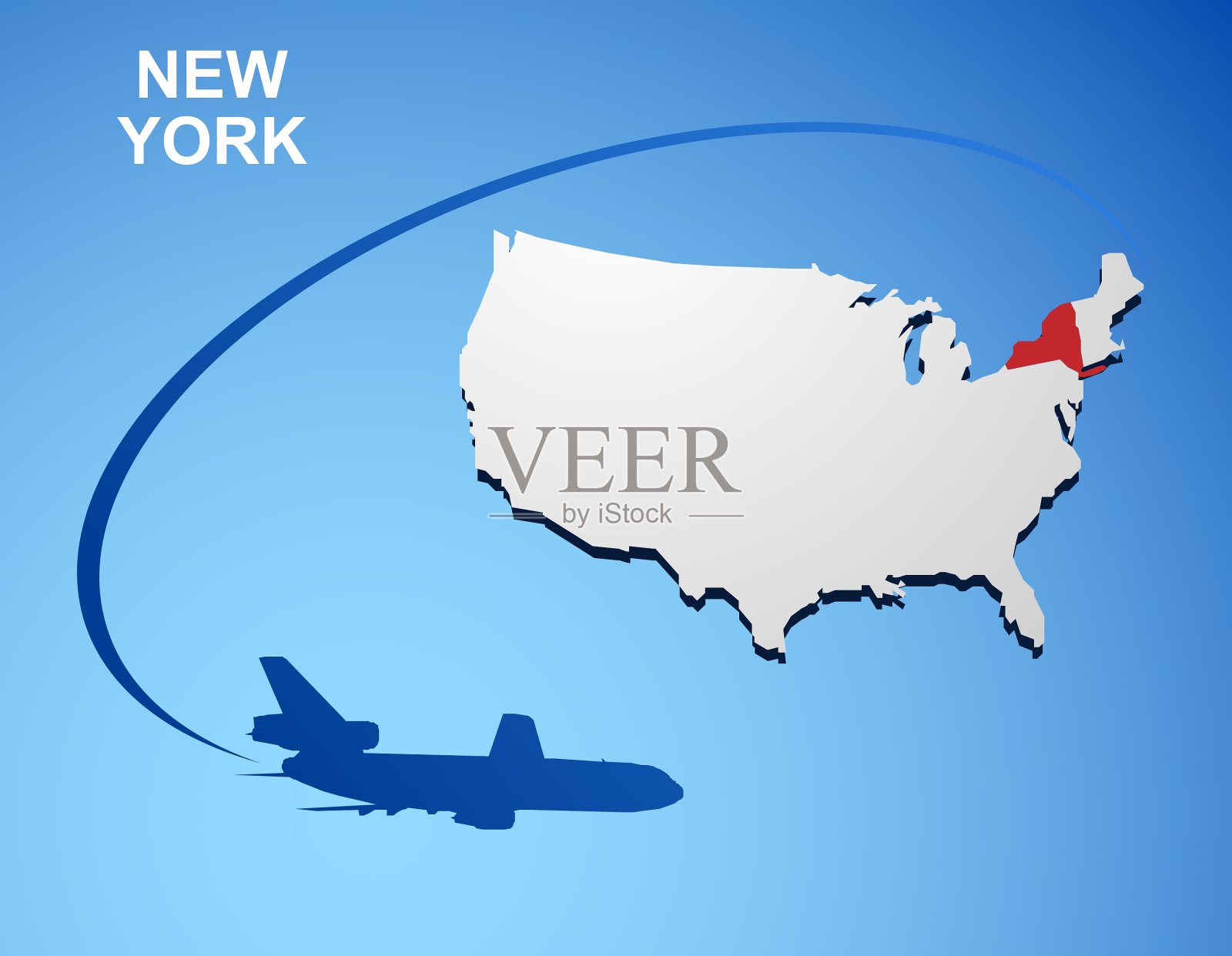 纽约插画图片素材