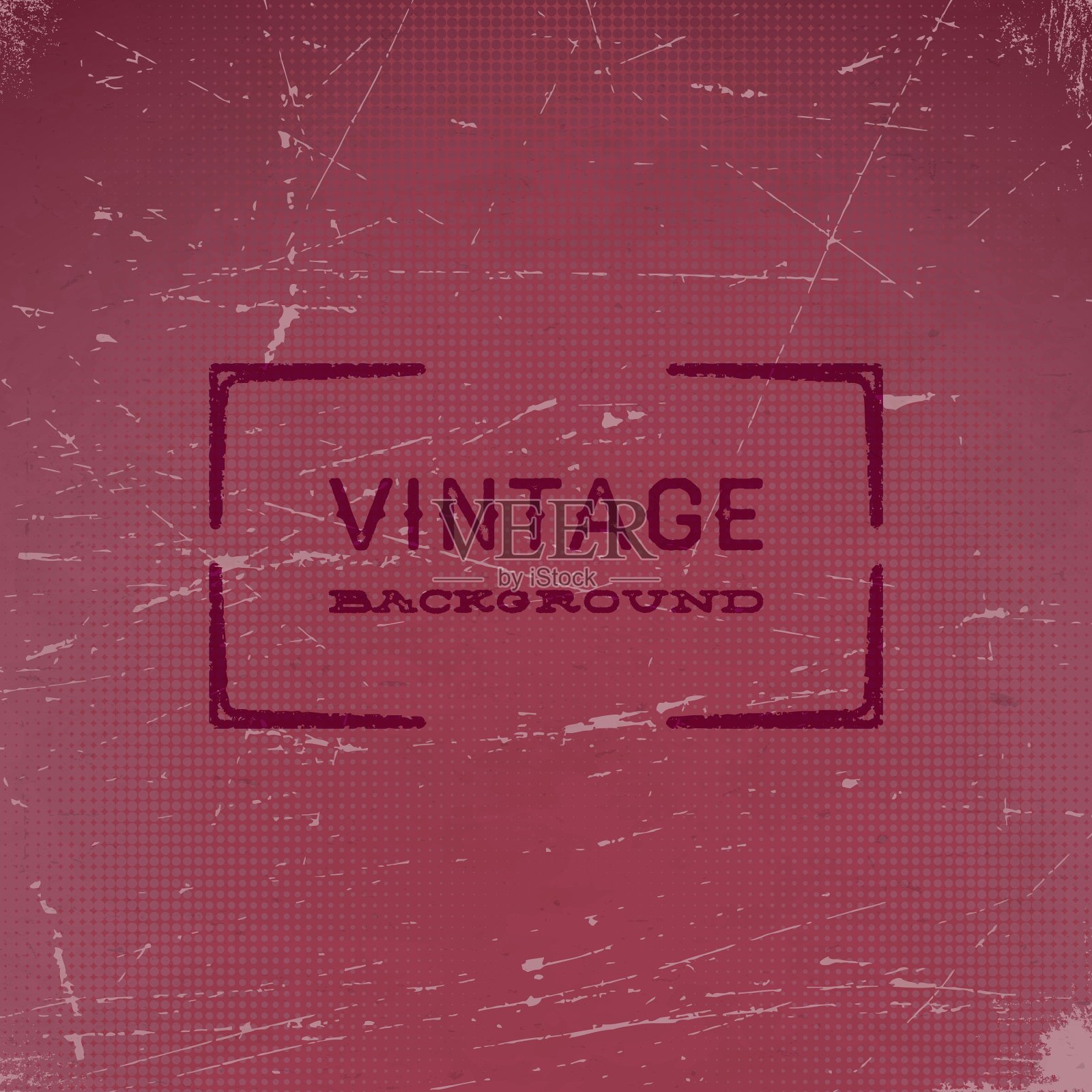 带有半色调渐变的旧刮花卡片插画图片素材