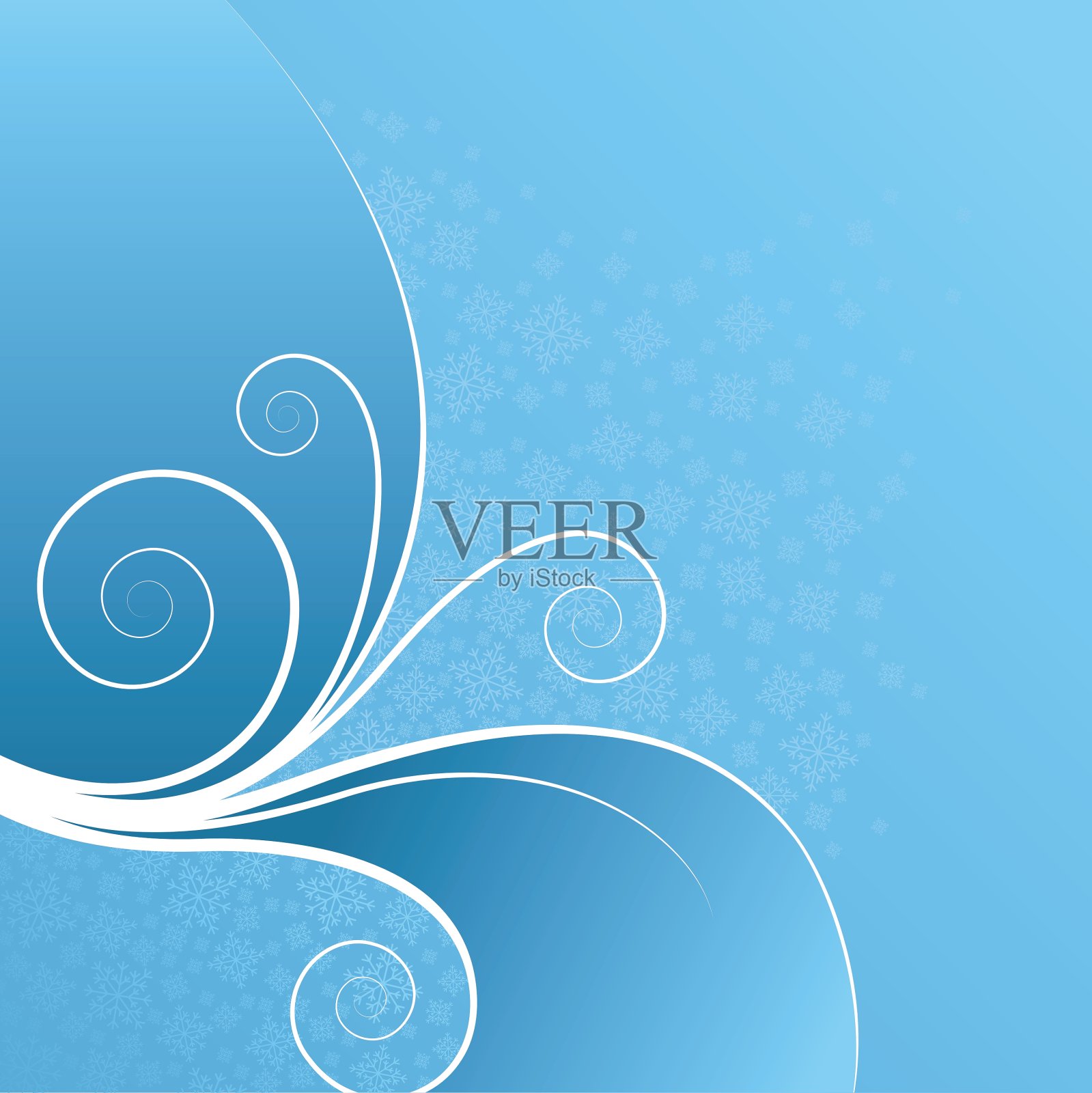 冬天的背景插画图片素材