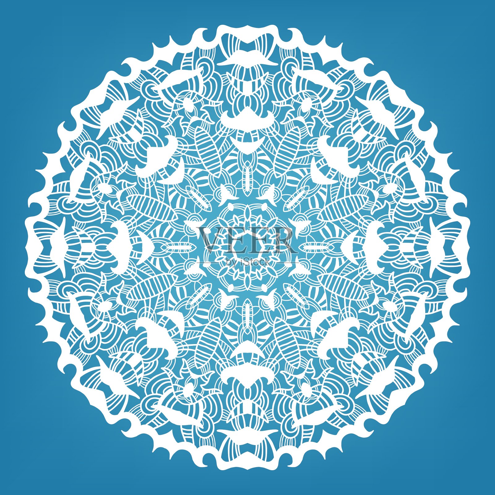 圣诞装饰花边饰物插画图片素材