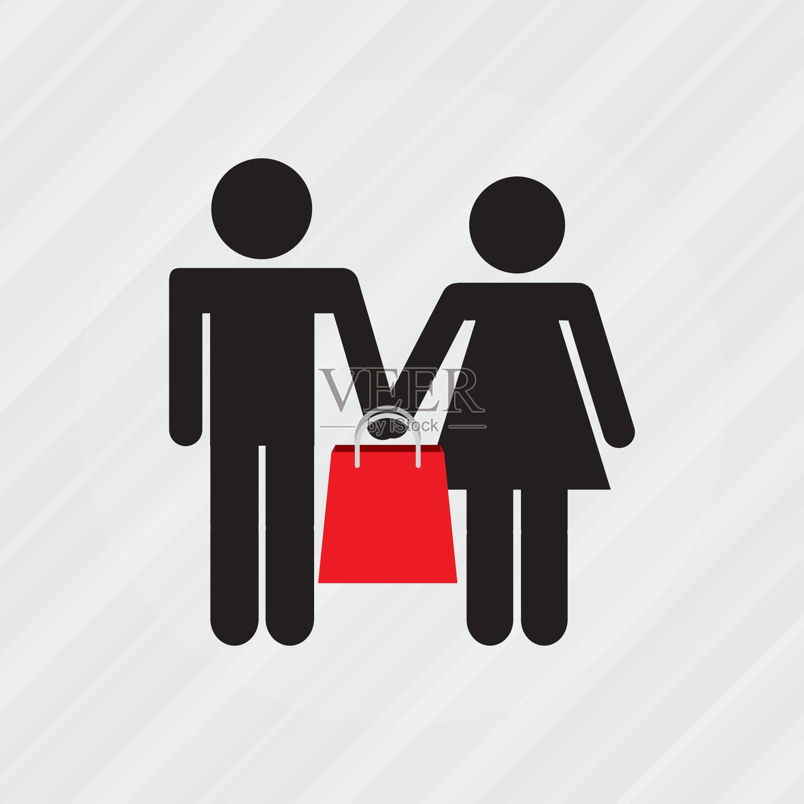 人们购物设计插画图片素材