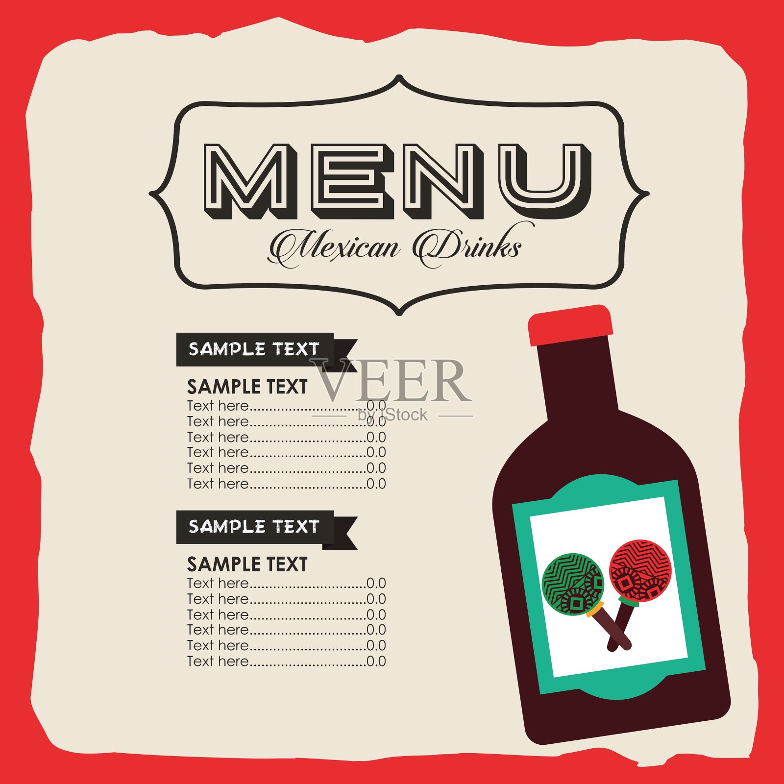 墨西哥饮料设计设计模板素材