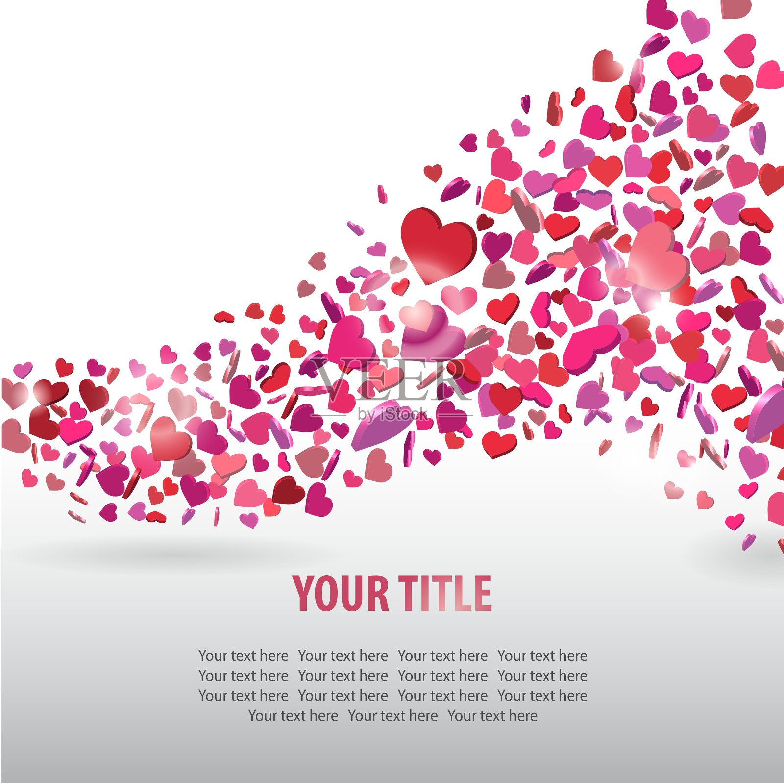 情人节抽象背景插画图片素材