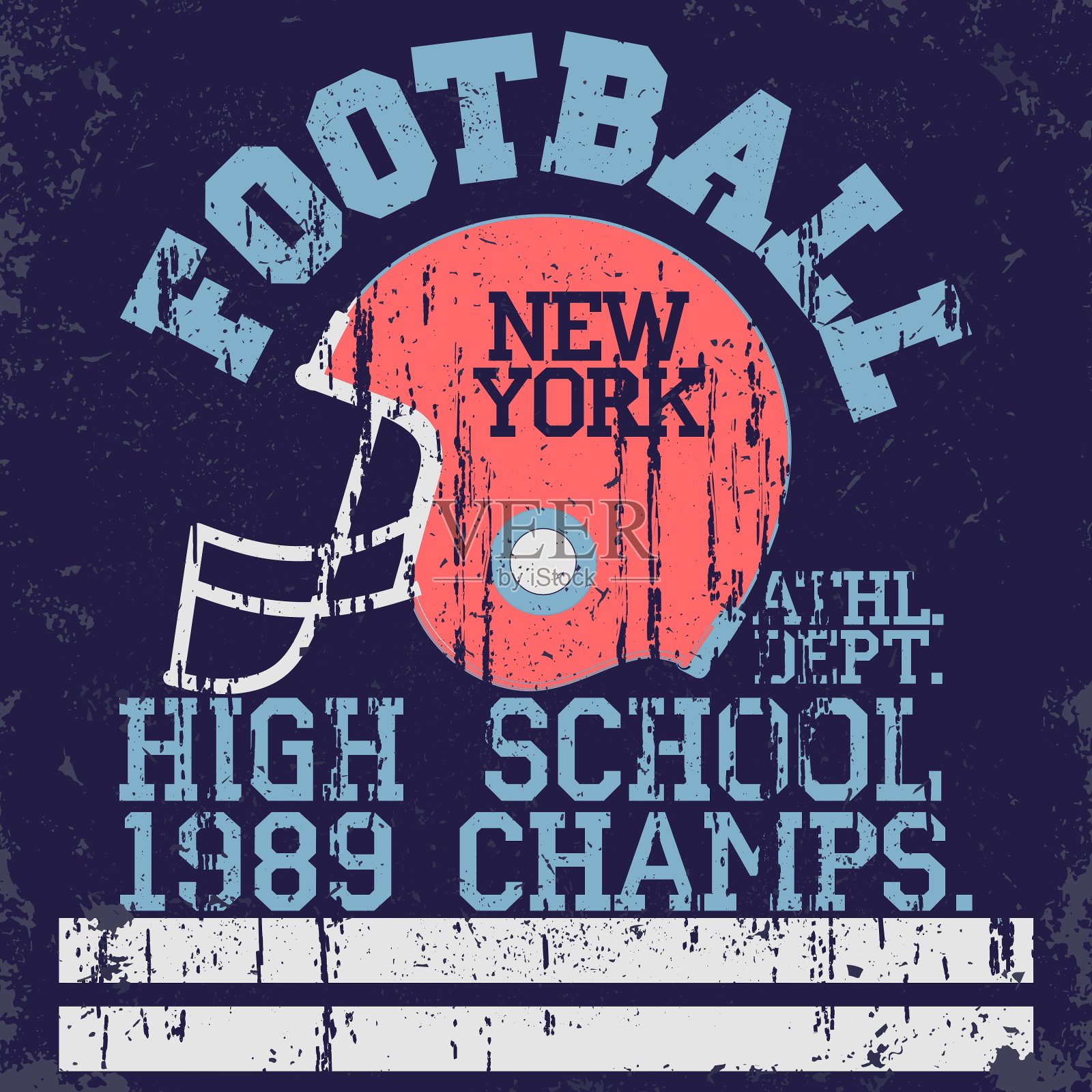 足球复古t恤图案插画图片素材