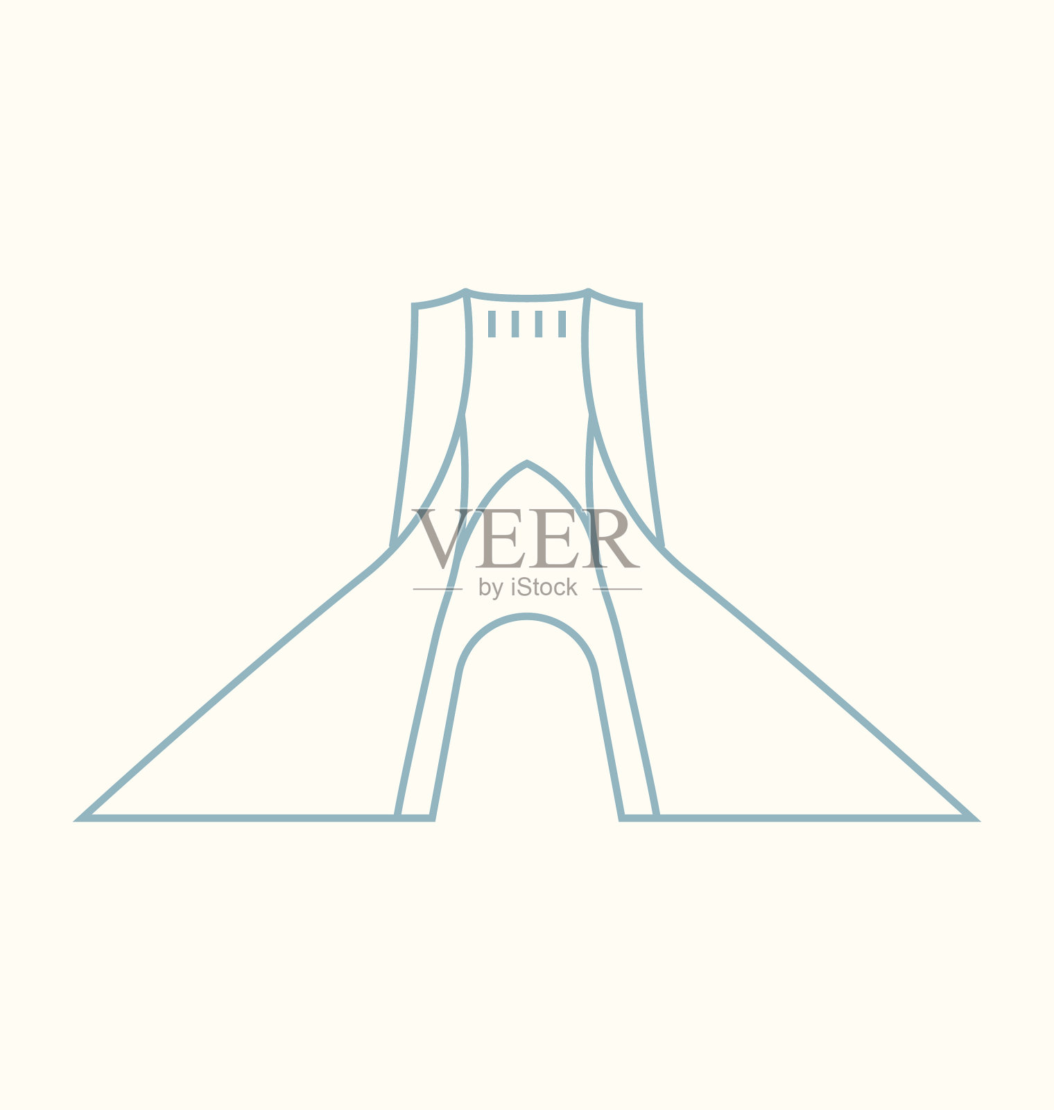 德黑兰插画图片素材