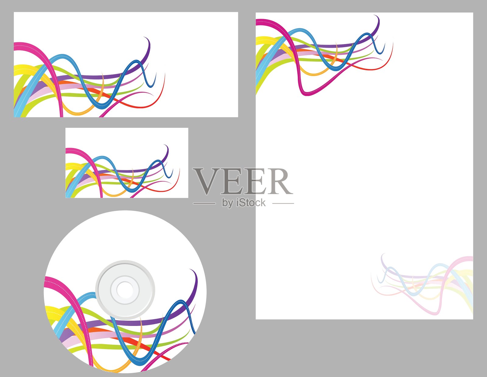 商务套装商务名片信头设计模板素材