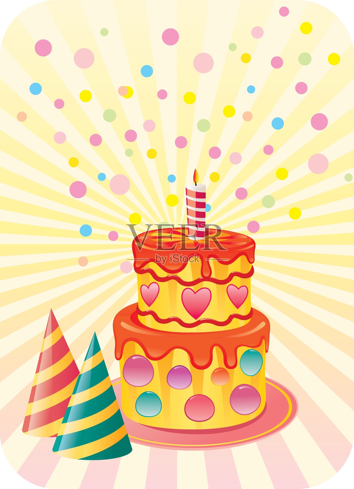 生日蛋糕设计模板素材