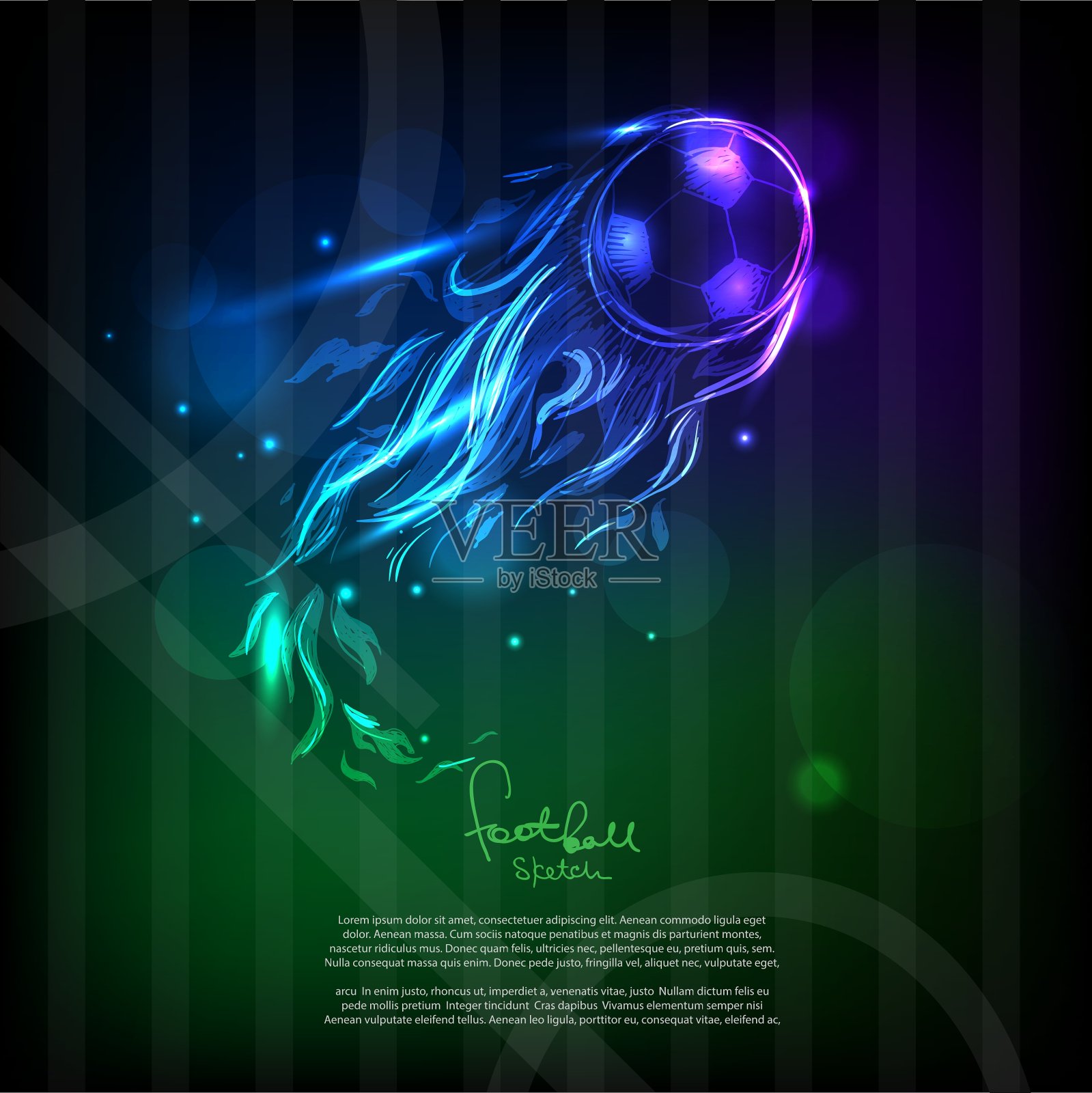 摘要足球背景插画图片素材
