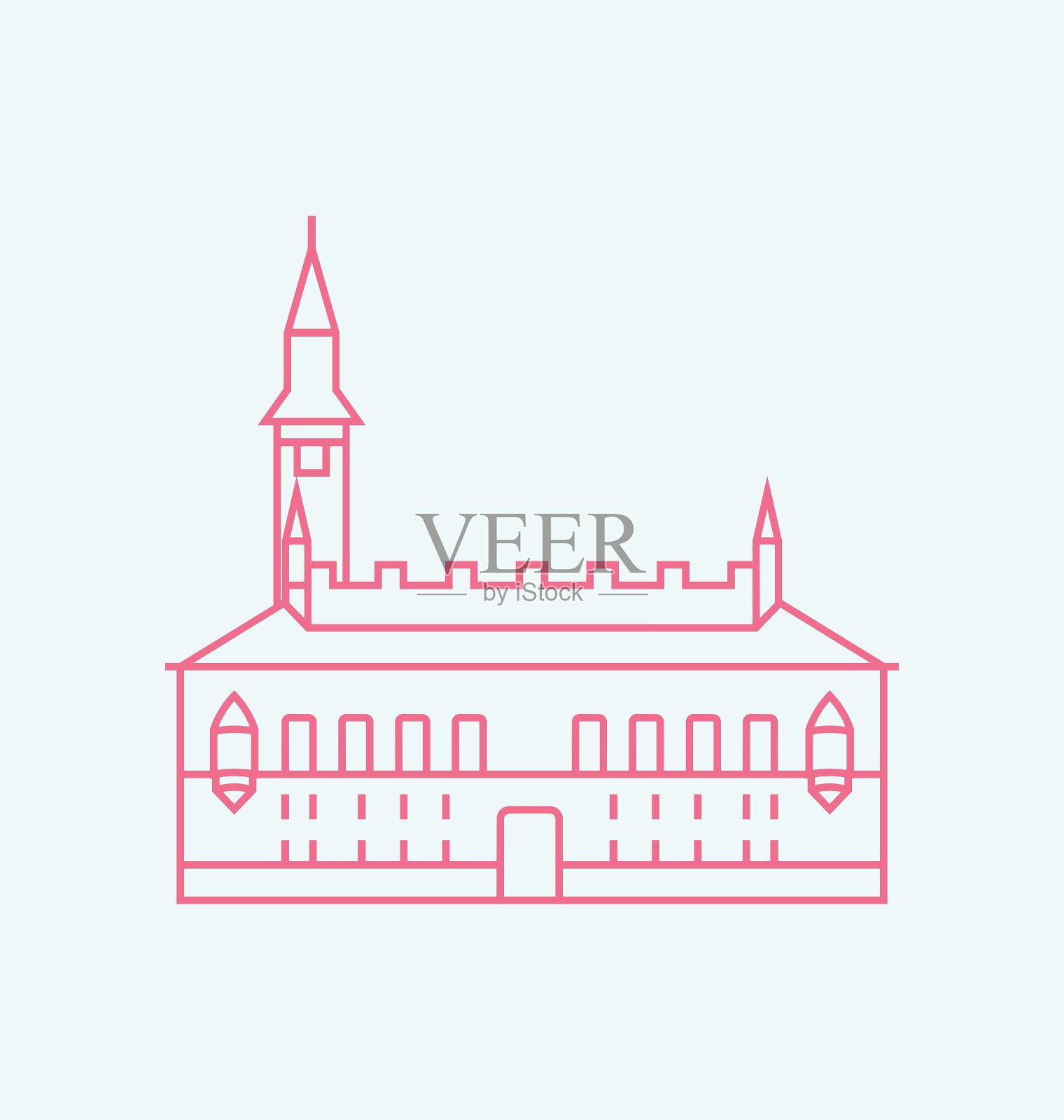 哥本哈根插画图片素材