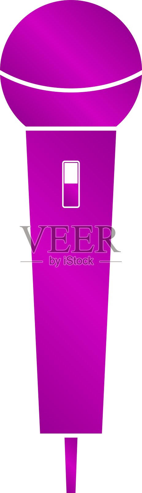 麦克风图标平设计元素图片