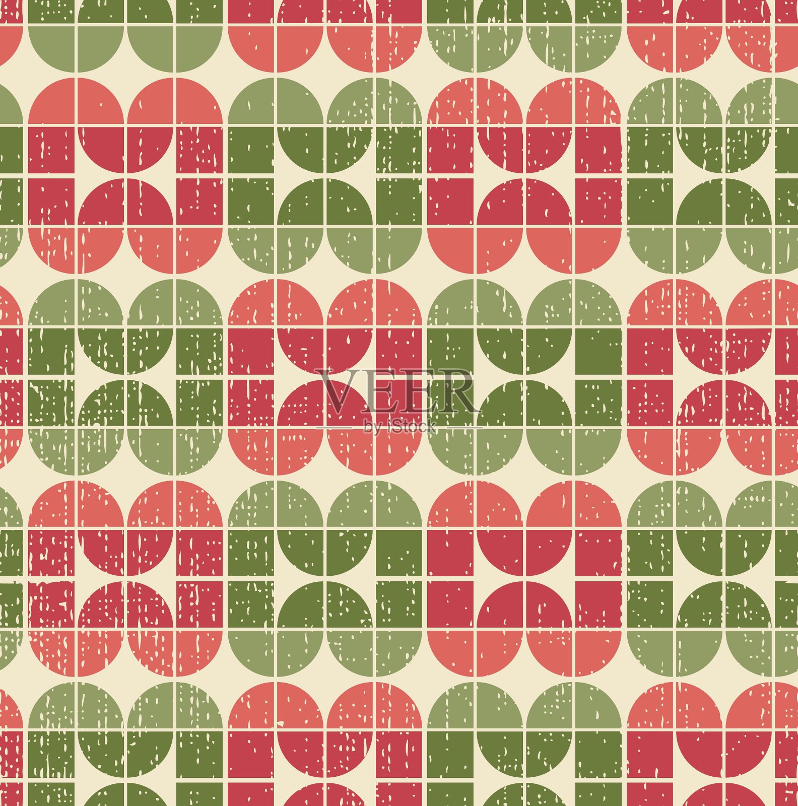 明亮的破布织物几何无缝图案插画图片素材