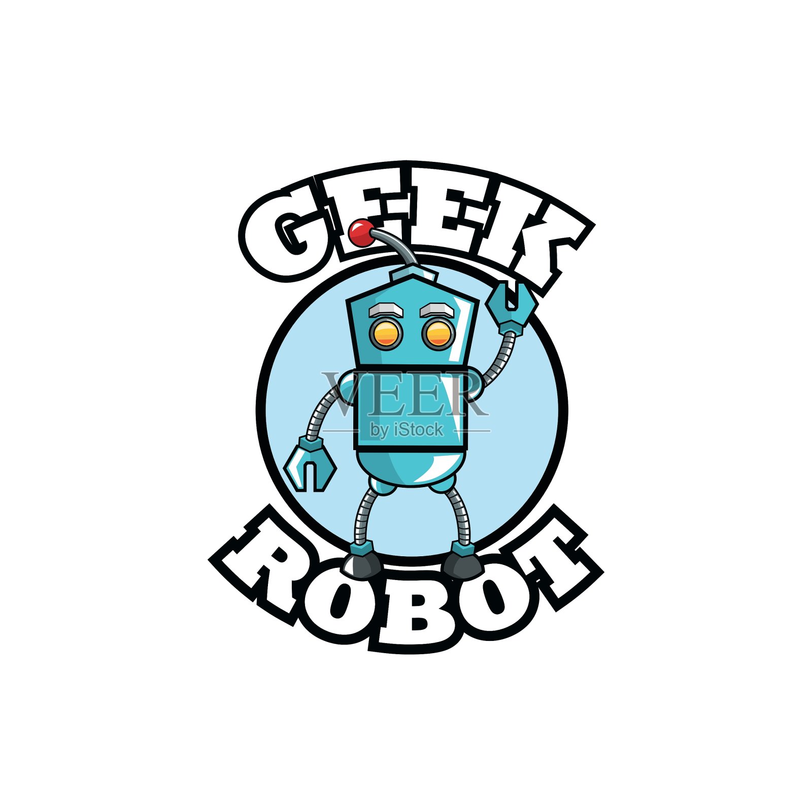 极客设计认同概念插画图片素材