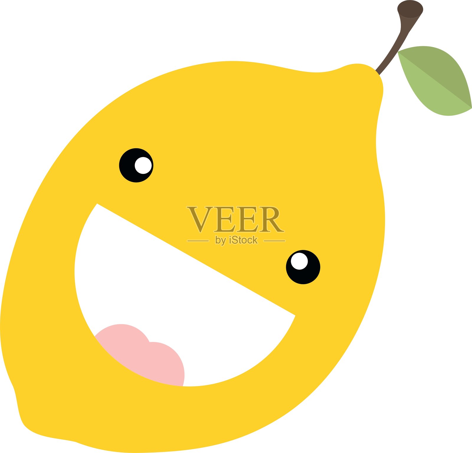 抽象的美味的柠檬插画图片素材