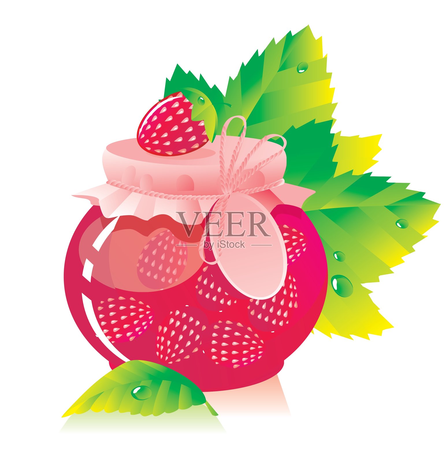 草莓小时设计元素图片