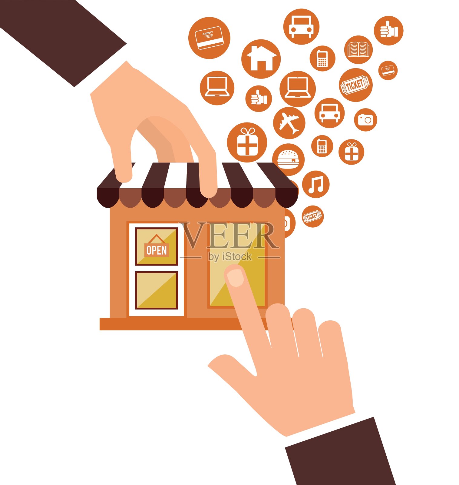 电子商务插画图片素材