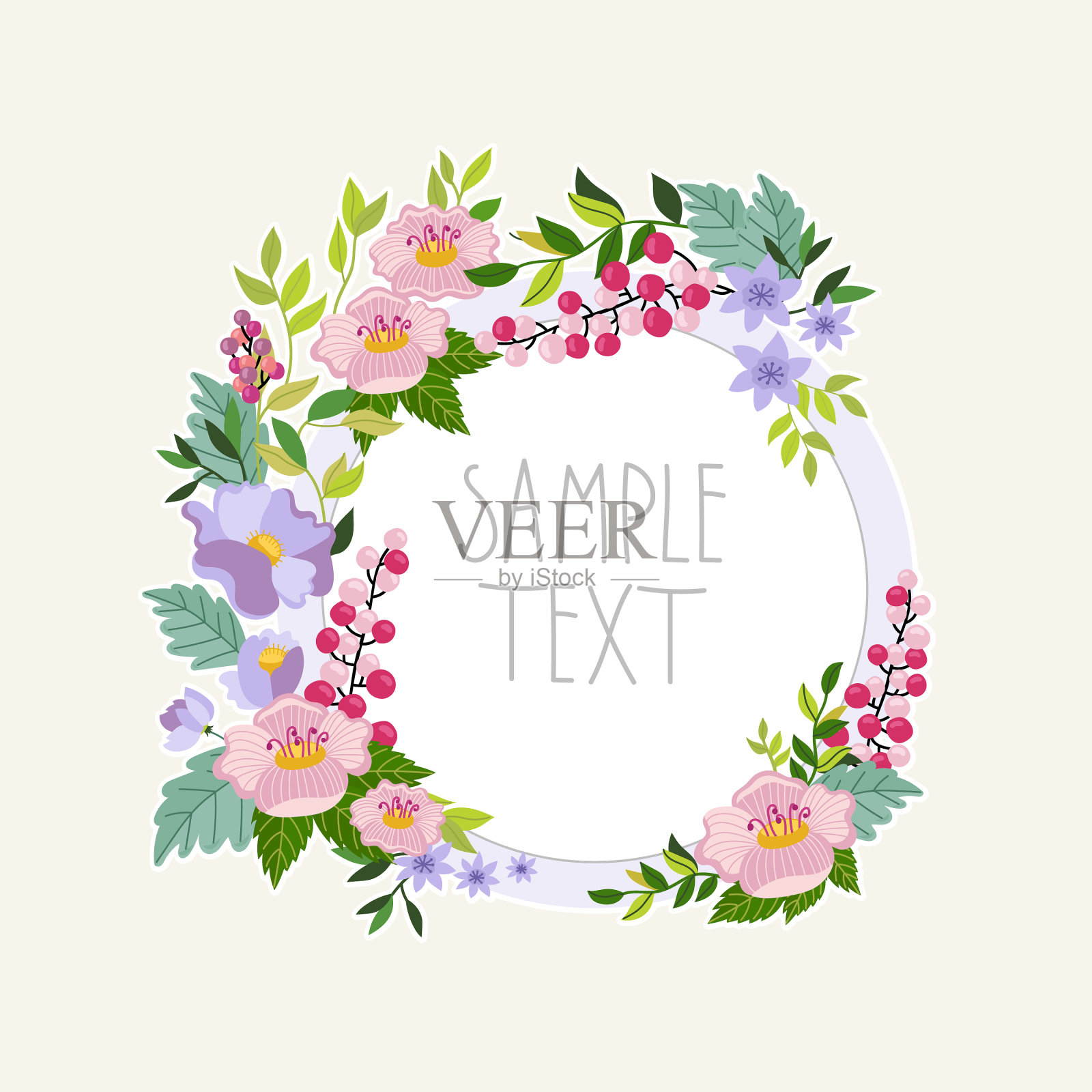 花收集插画图片素材