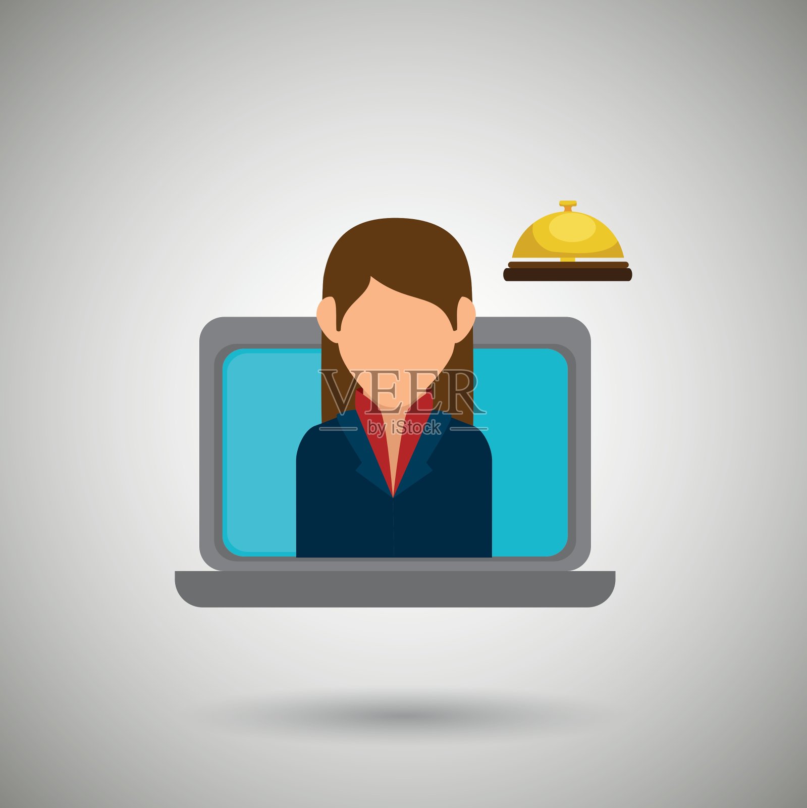 酒店服务设计插画图片素材