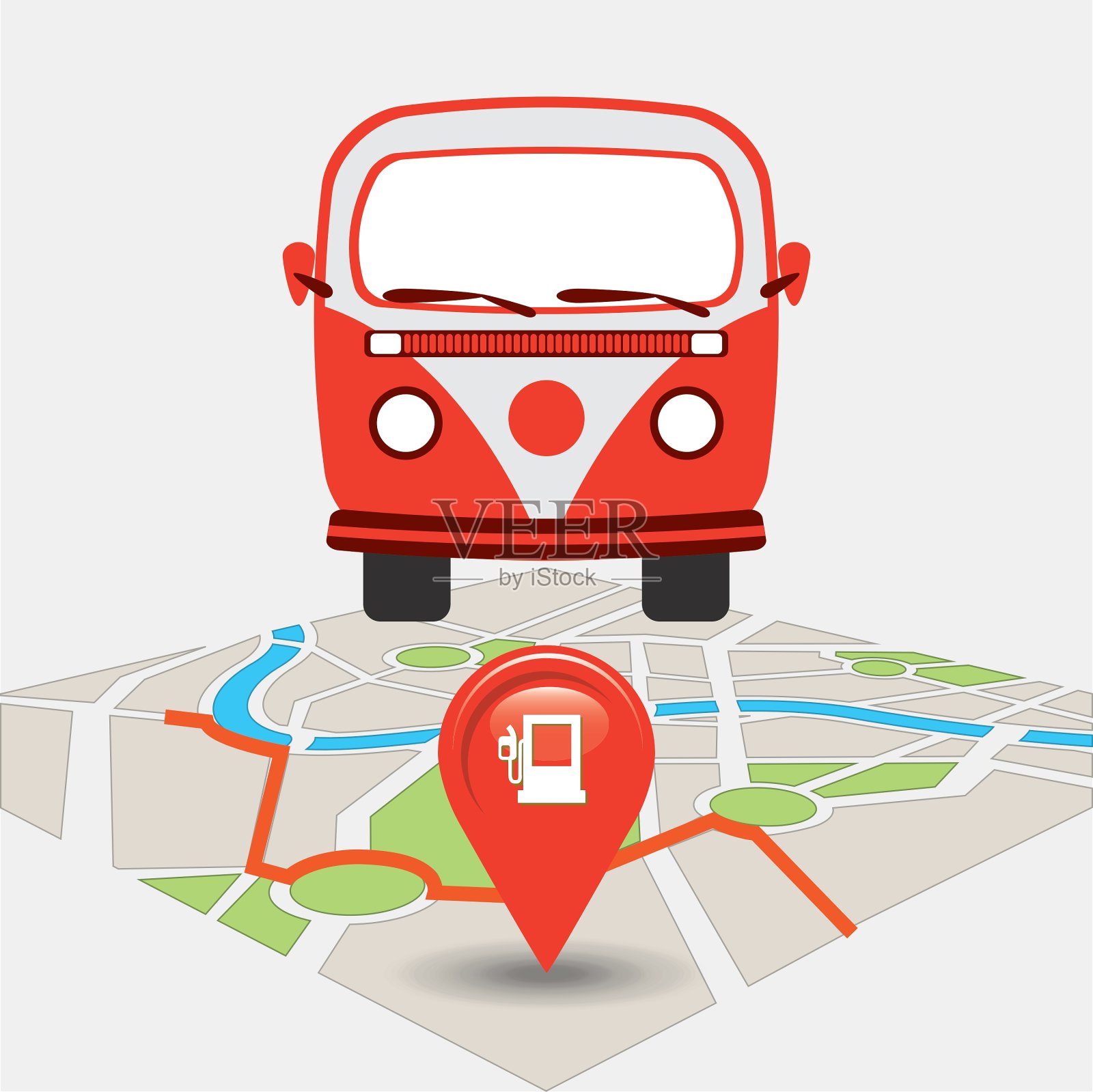 gps服务设计插画图片素材