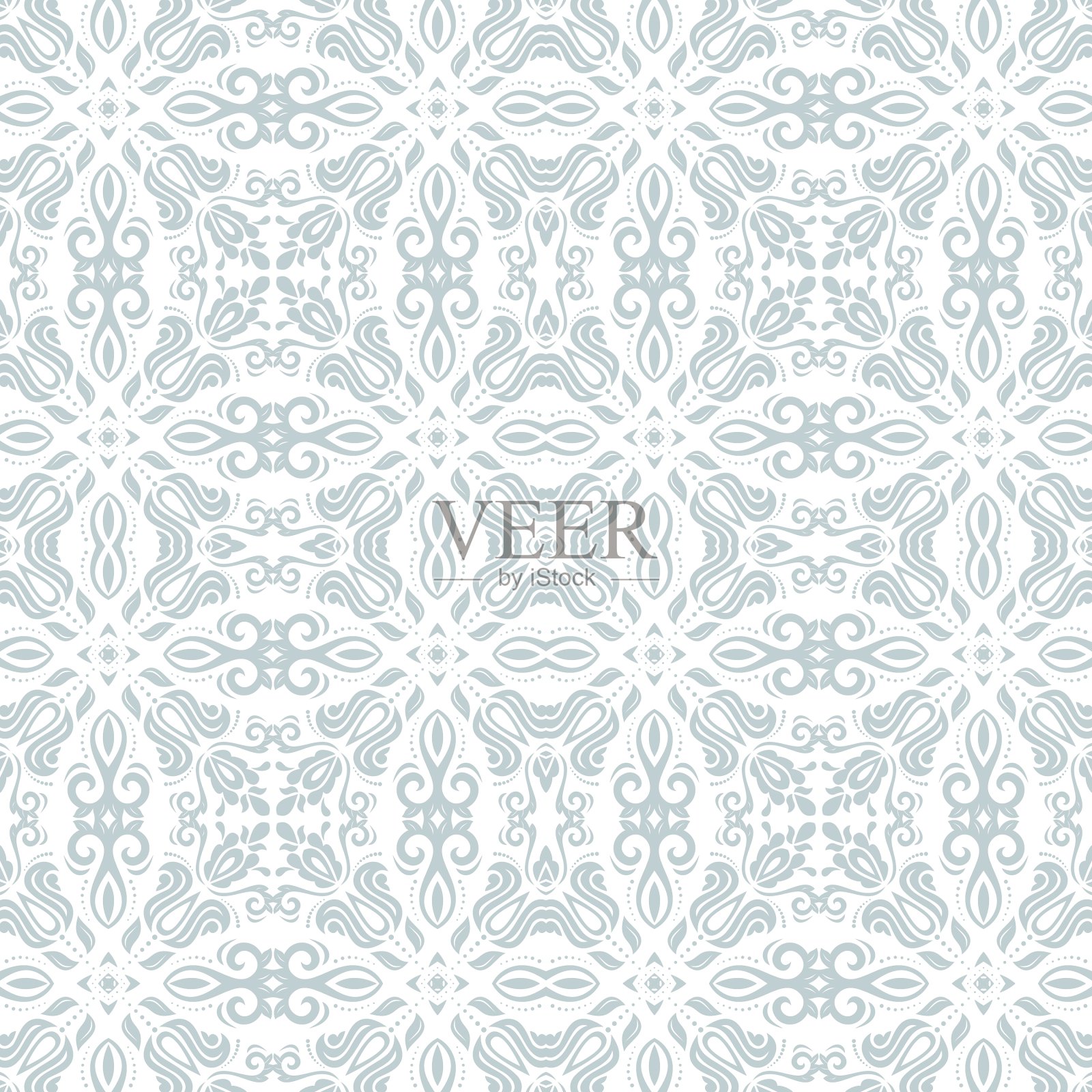 东方无缝图案抽象背景插画图片素材