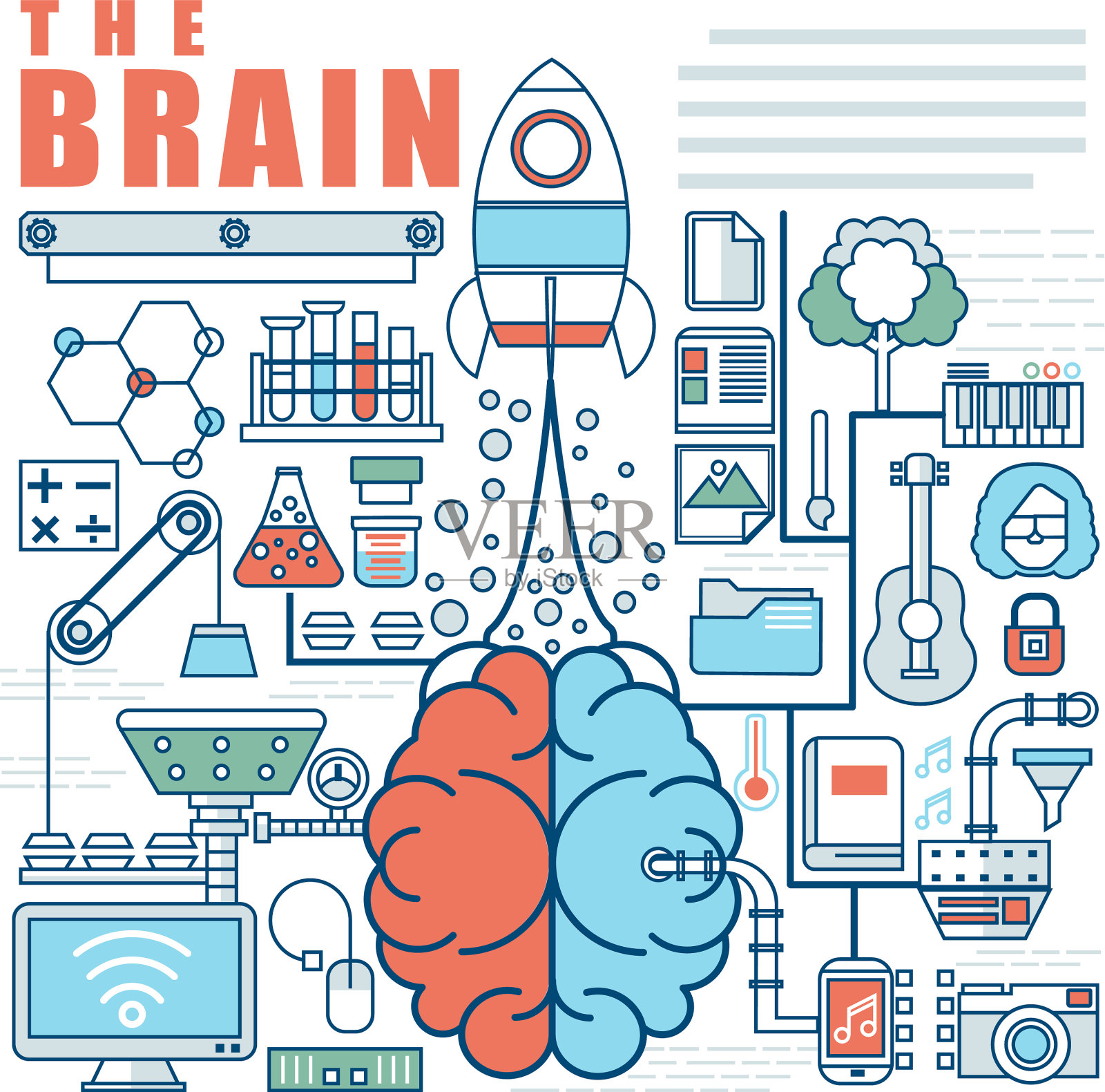 信息图元素概念的大想法插画图片素材