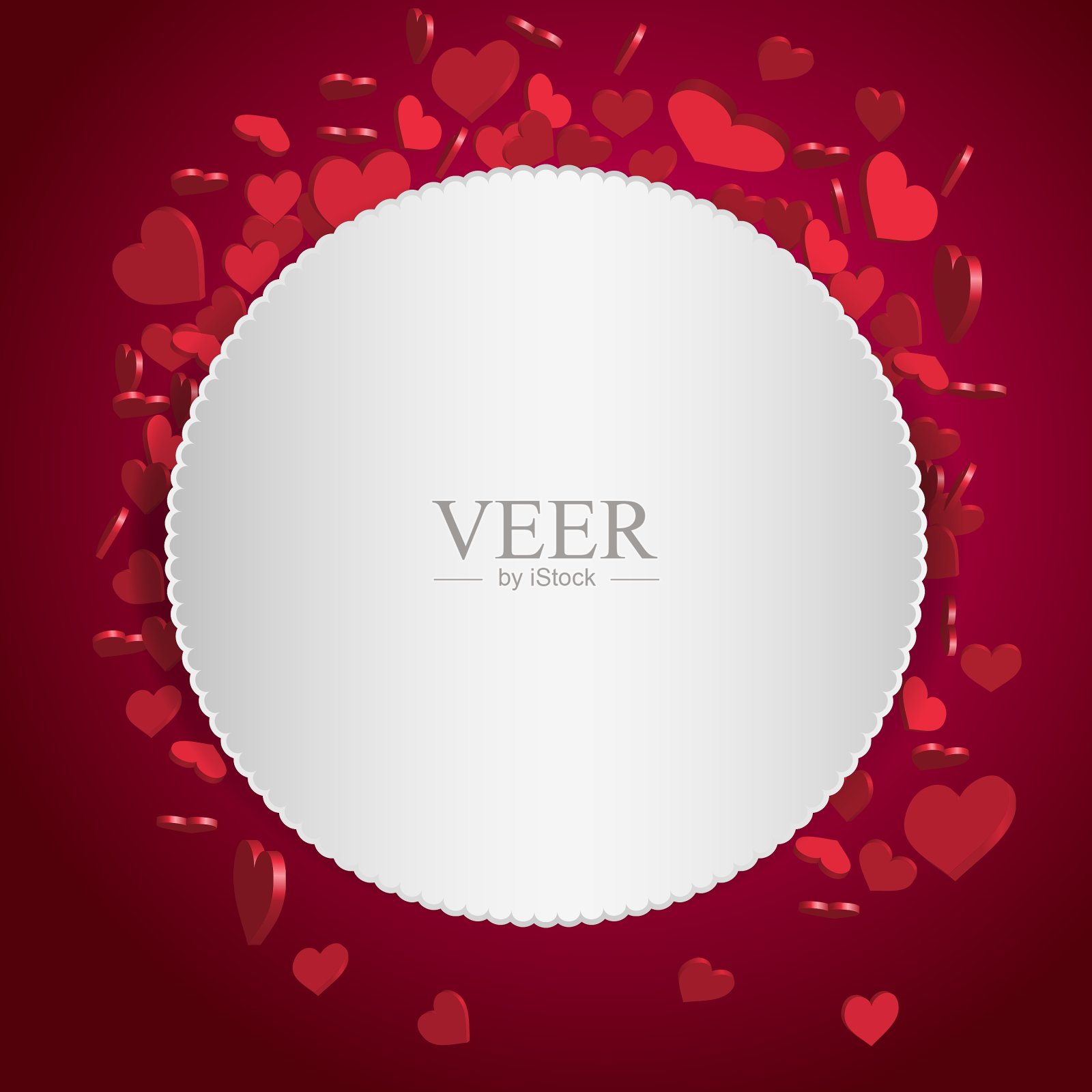 情人节抽象背景插画图片素材