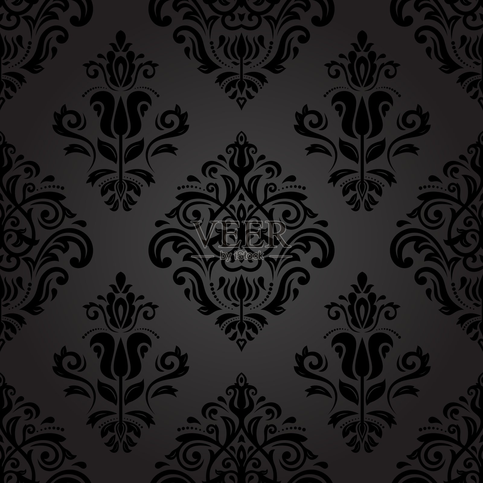 东方无缝图案抽象背景插画图片素材