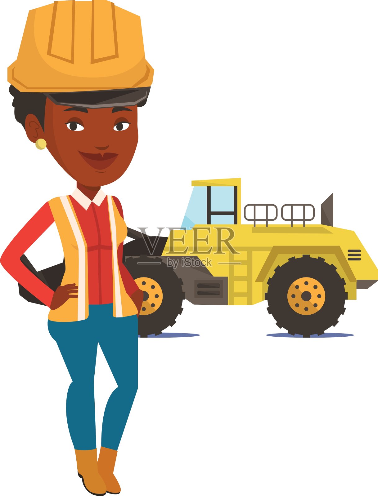 成人自信的矿工设计元素图片