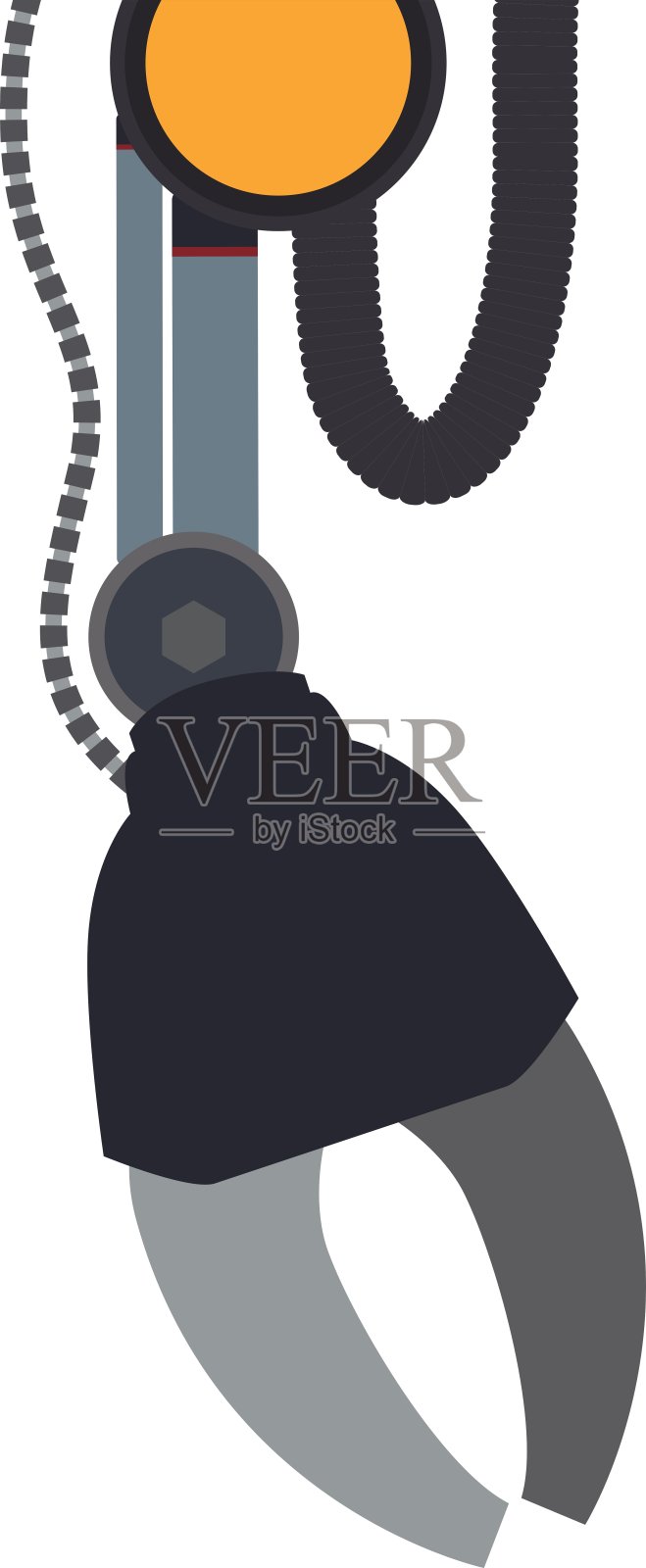 手臂机器人技术机器人金属图标设计元素图片