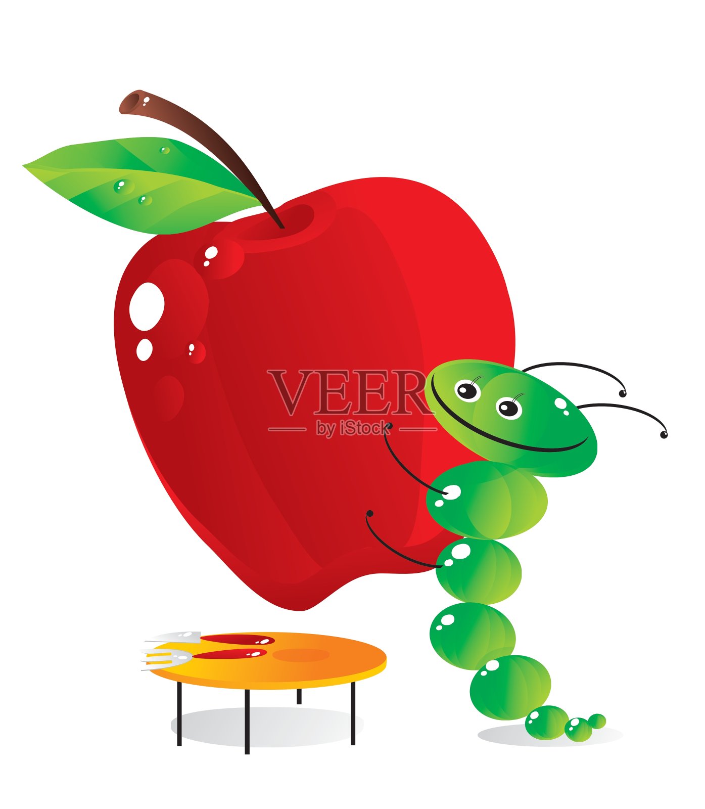 食物catepillar设计元素图片