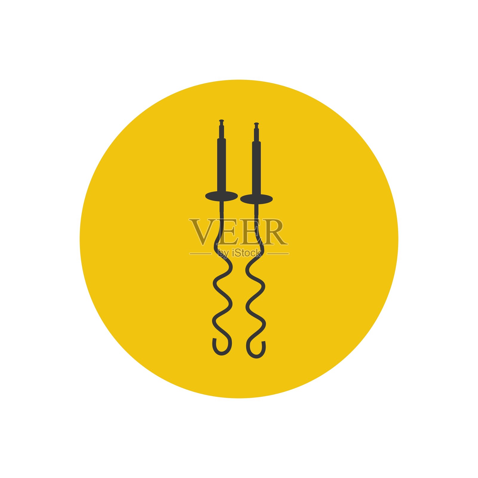 混合器轮廓图标设计元素图片