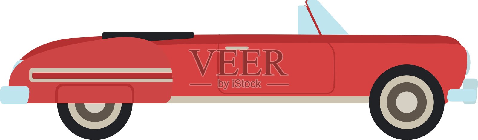 复古车分离设计元素图片