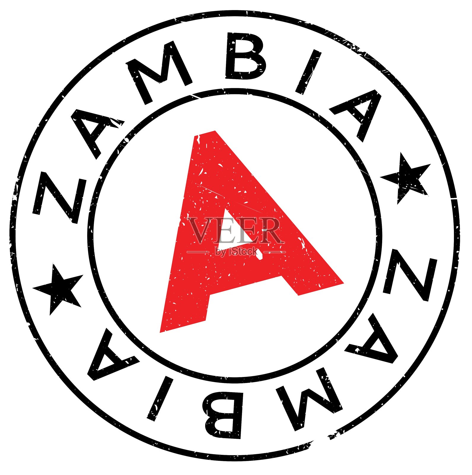 赞比亚邮票橡胶垃圾设计元素图片