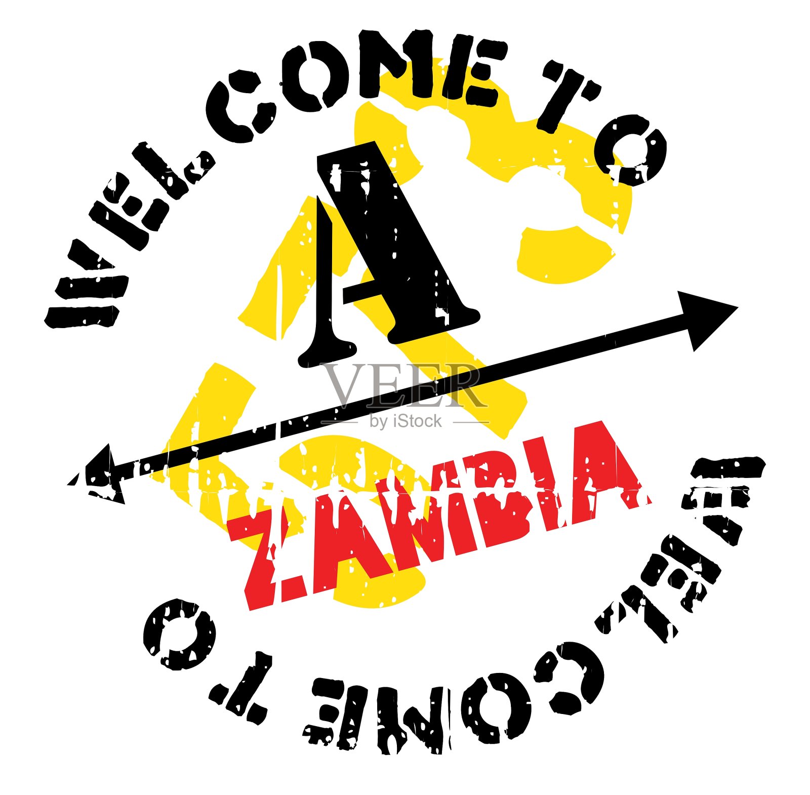 赞比亚邮票橡胶垃圾设计元素图片