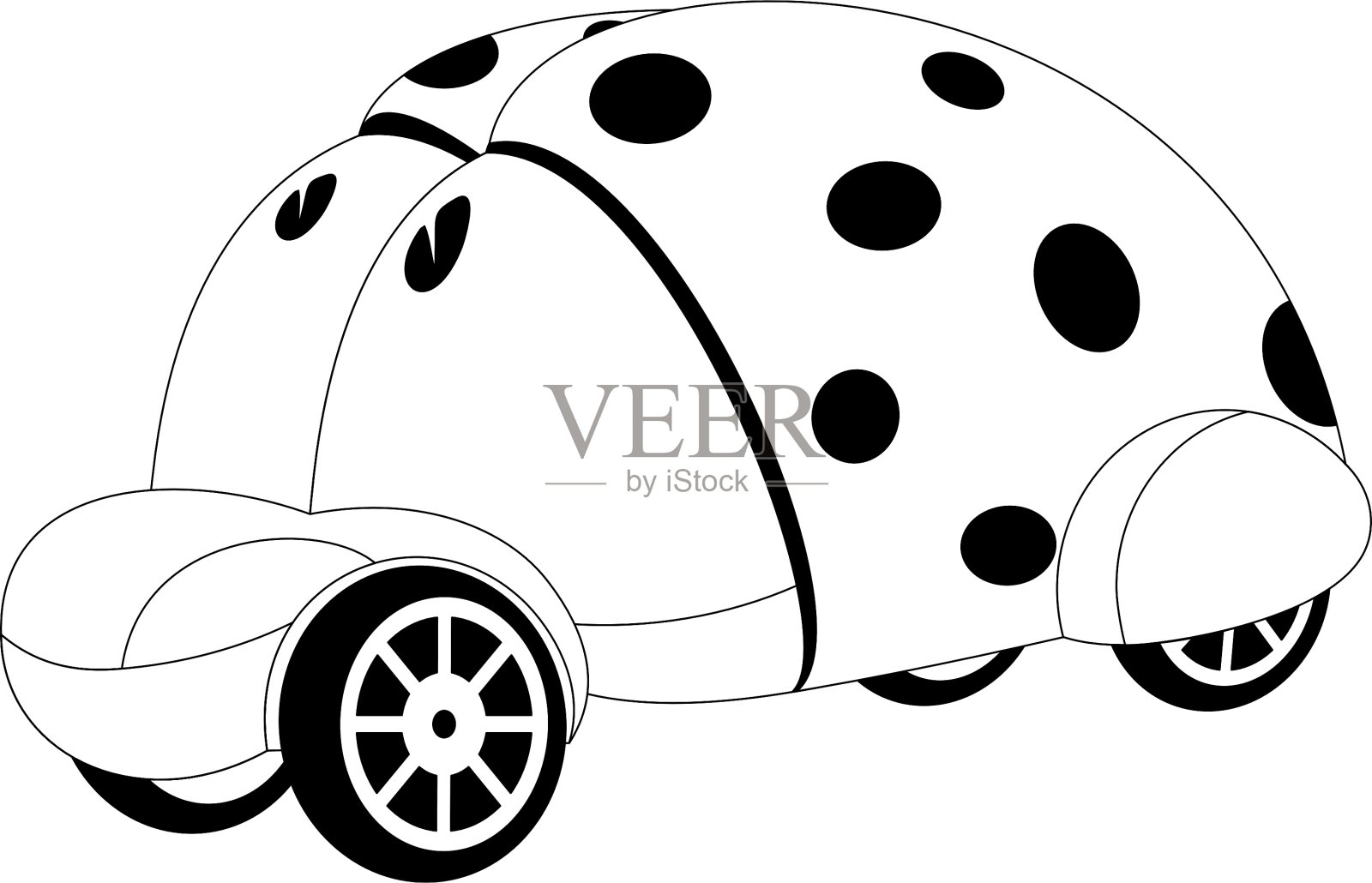 卡通车设计元素图片