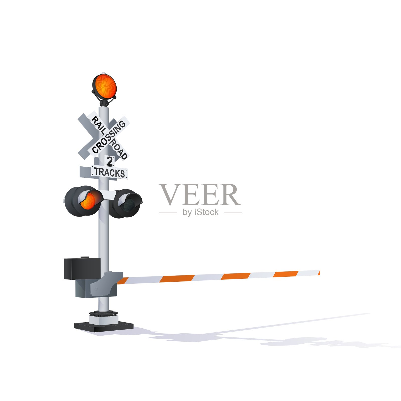 铁路交通警告设计元素图片