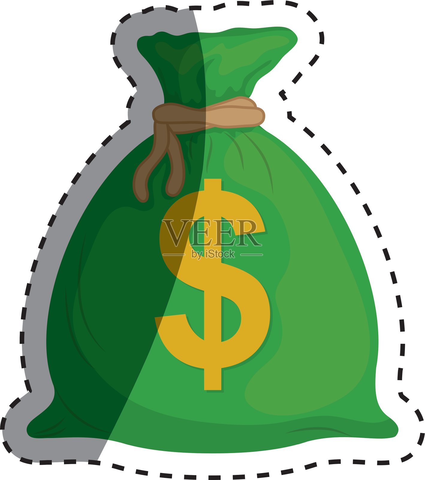 孤立的钱的包设计元素图片