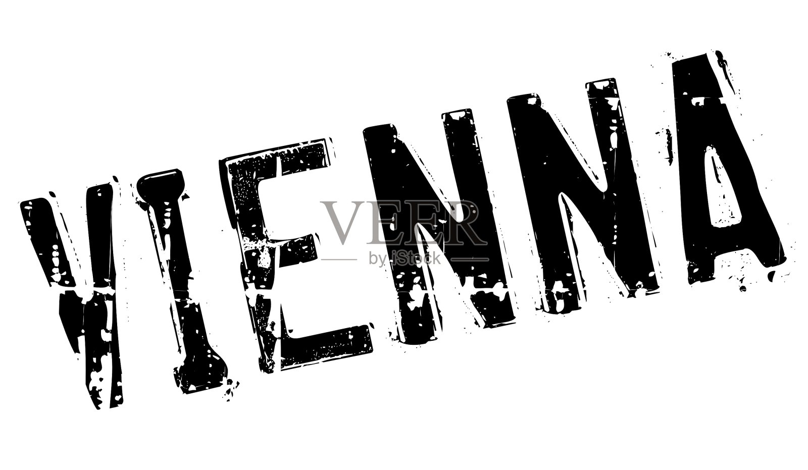 维也纳邮票橡胶设计元素图片