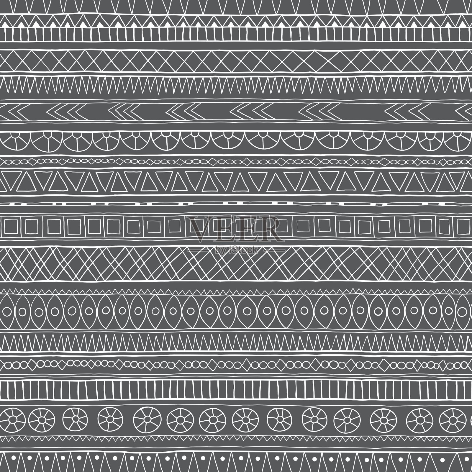 原始的部落混账民族模式插画图片素材