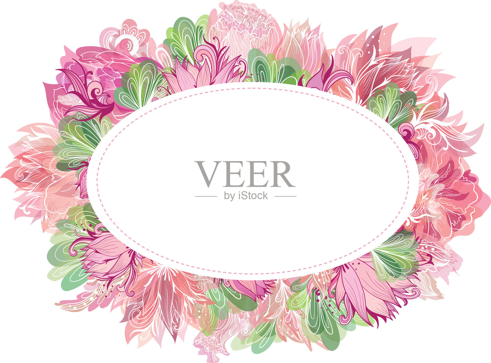 软椭圆形花架设计元素图片