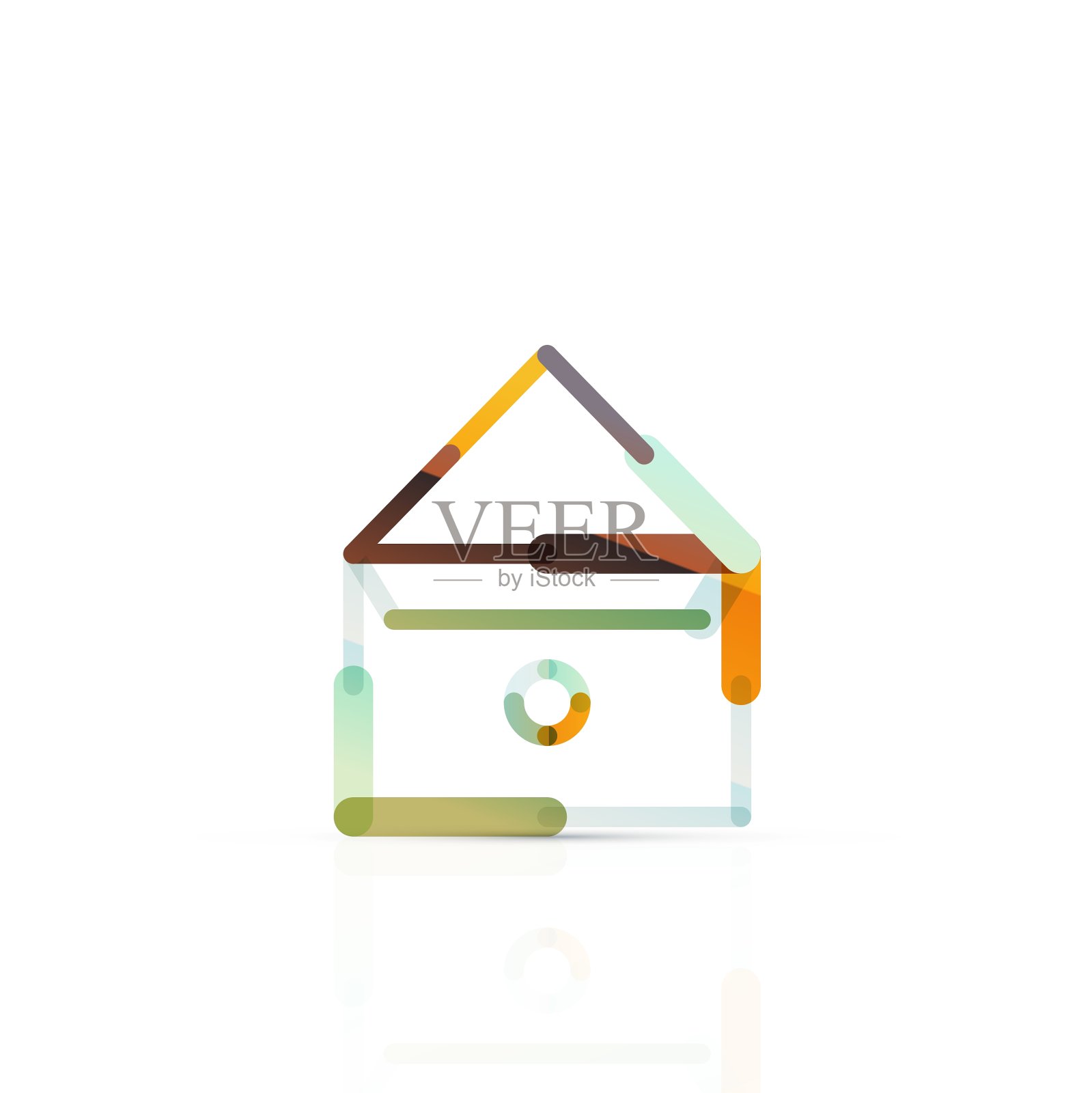 电子邮件的商业标志或在标志标志图标素材