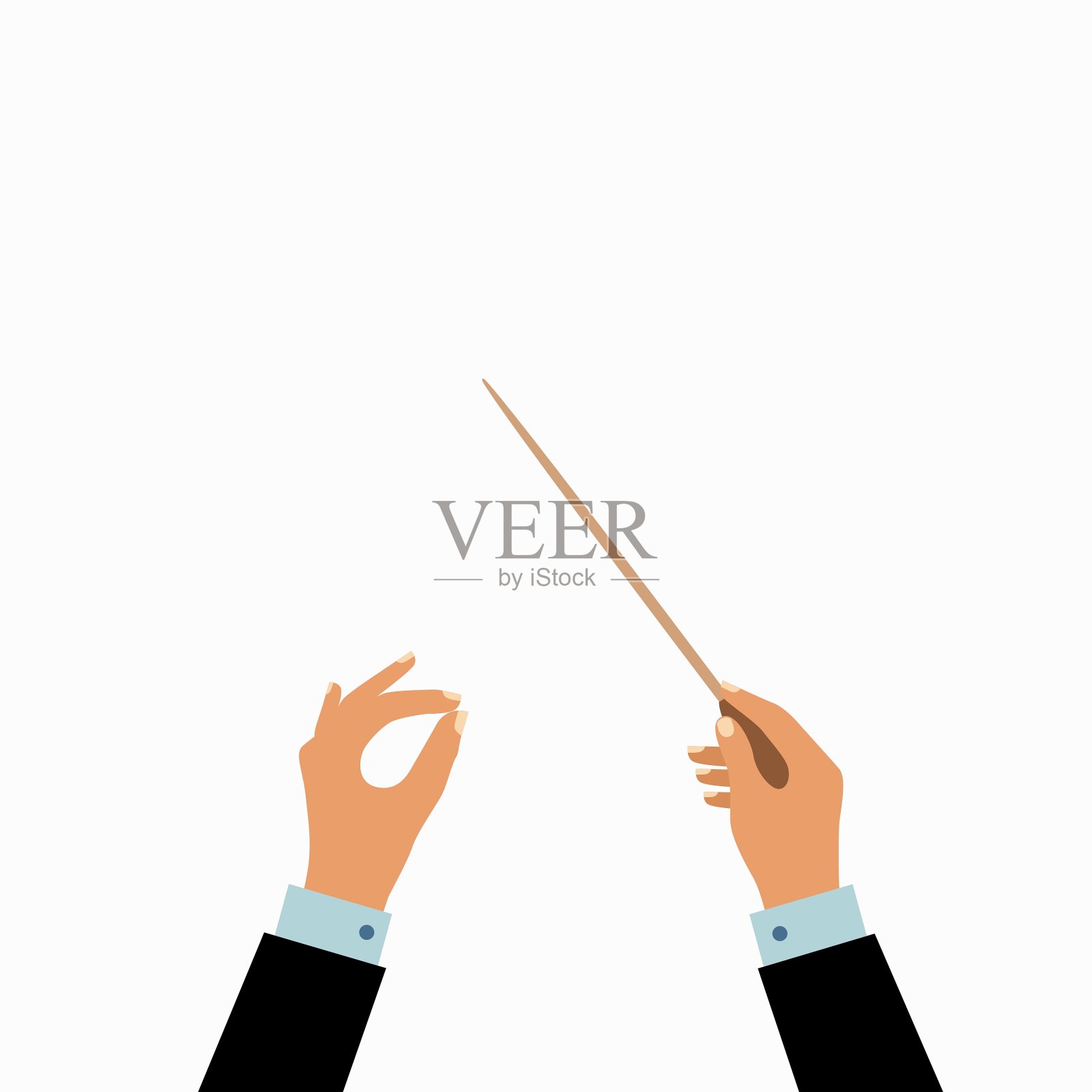 指挥手的概念插画图片素材