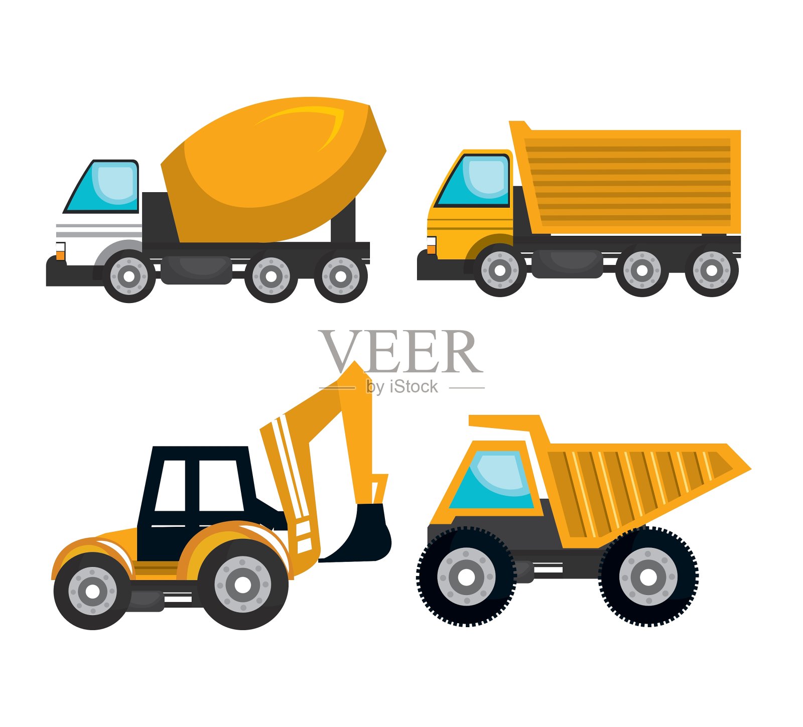 工程机械设计插画图片素材