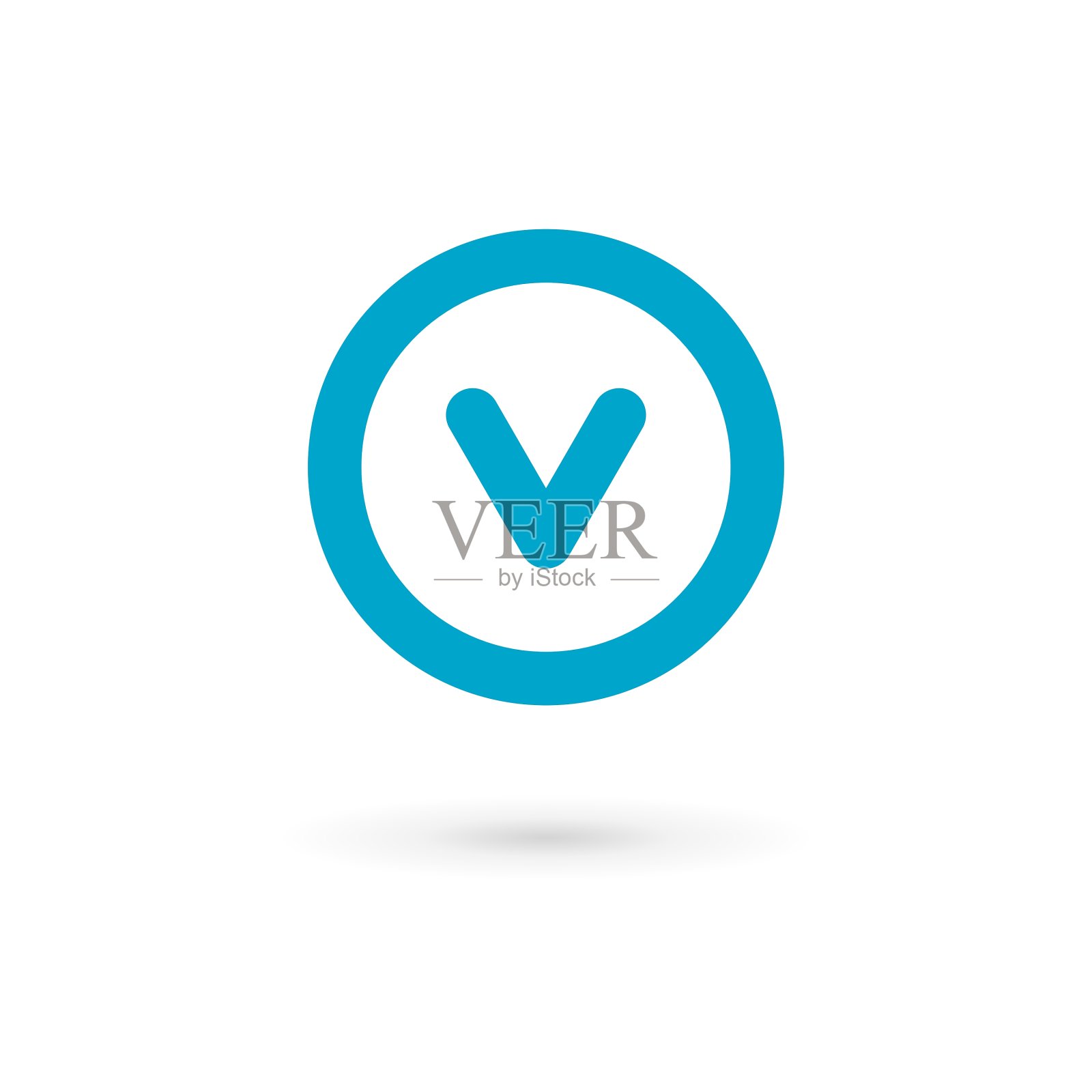 字母V标志图标设计模板元素图标素材