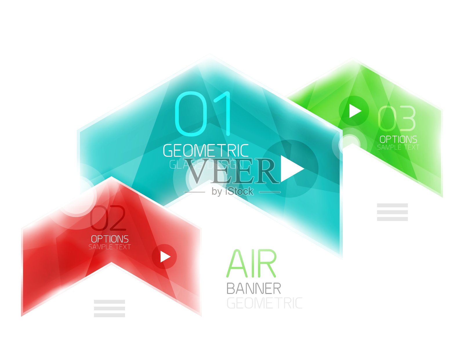 玻璃的箭设计元素图片