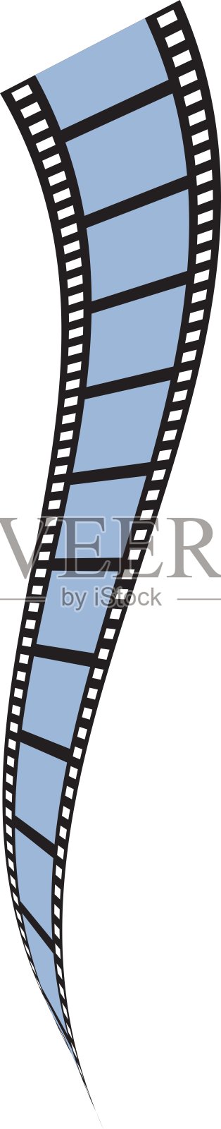 电影条纹电影电影院图标图形设计元素图片